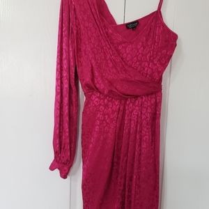 Top shop size6 hot pink glam dress